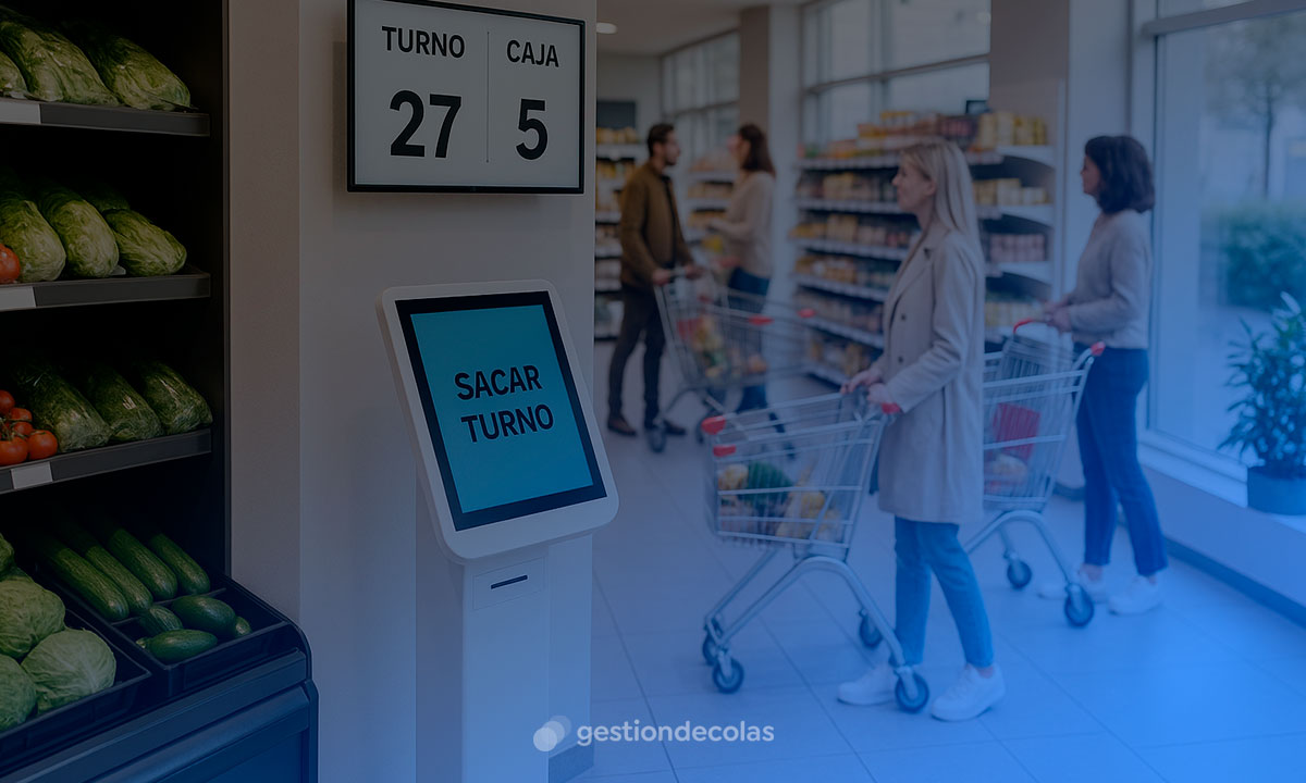 Combinar una solución de gestión de colas con un sistema de cartelería digital
